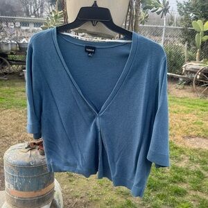 Torrid Teal V-Neck Buttoned Cardigan